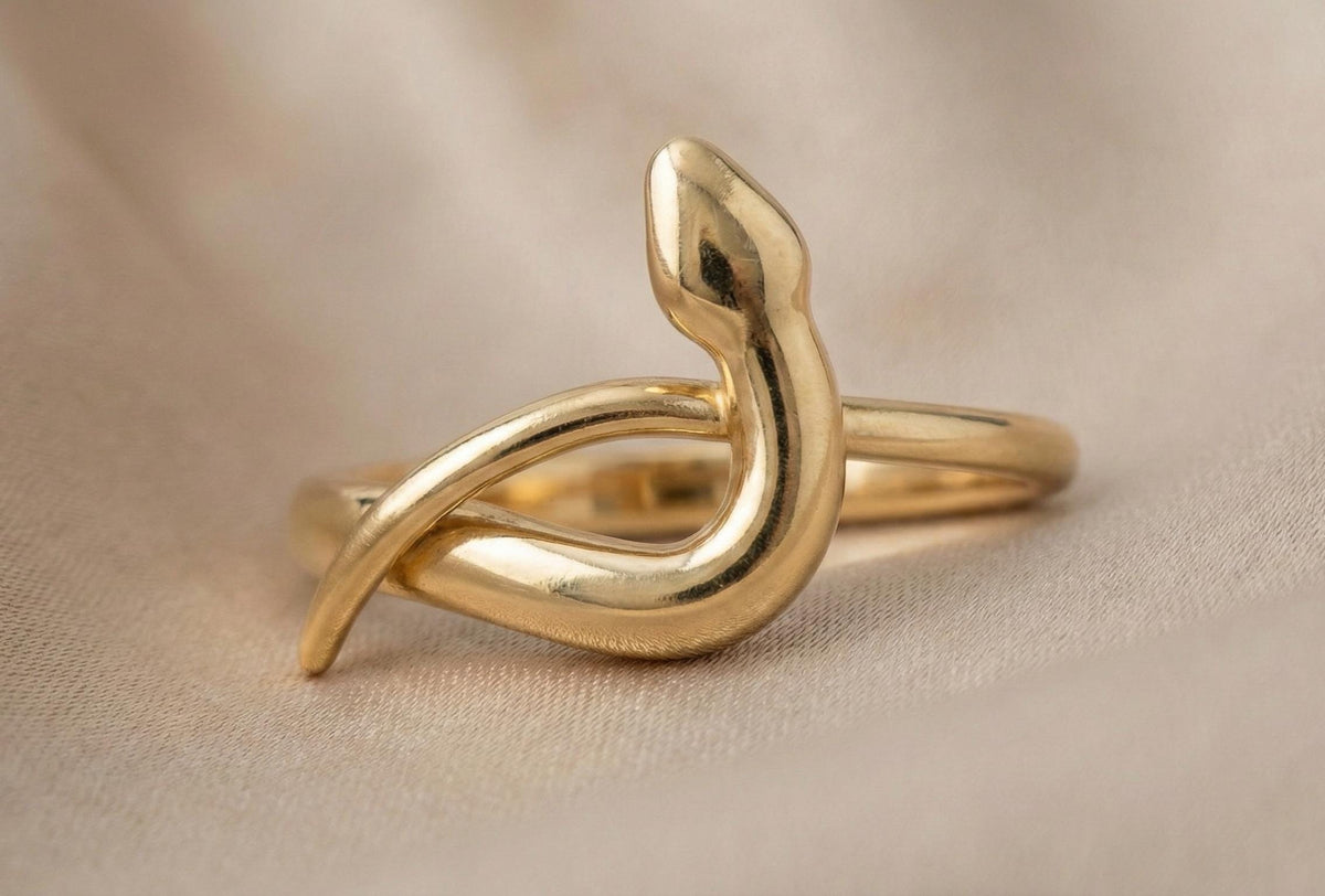 Sterling Silver Snake Ring – Minimalist Serpent Wrap, Adjustable Unisex Jewelry