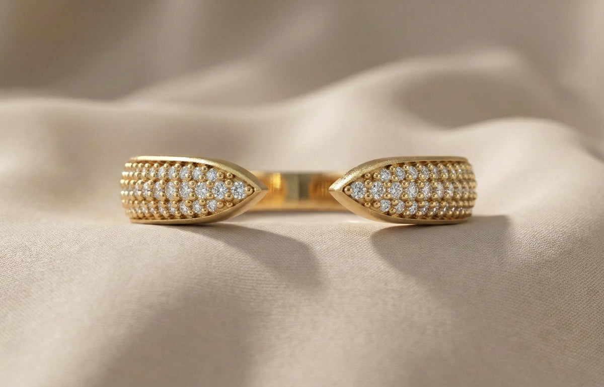 925 Sterling Silver Ring, Minimalist Handmade Silver Jewellery, Pave Diamond Ring , Women Fine Jewellery, Trendy Fine Jewelry, Luxury Band