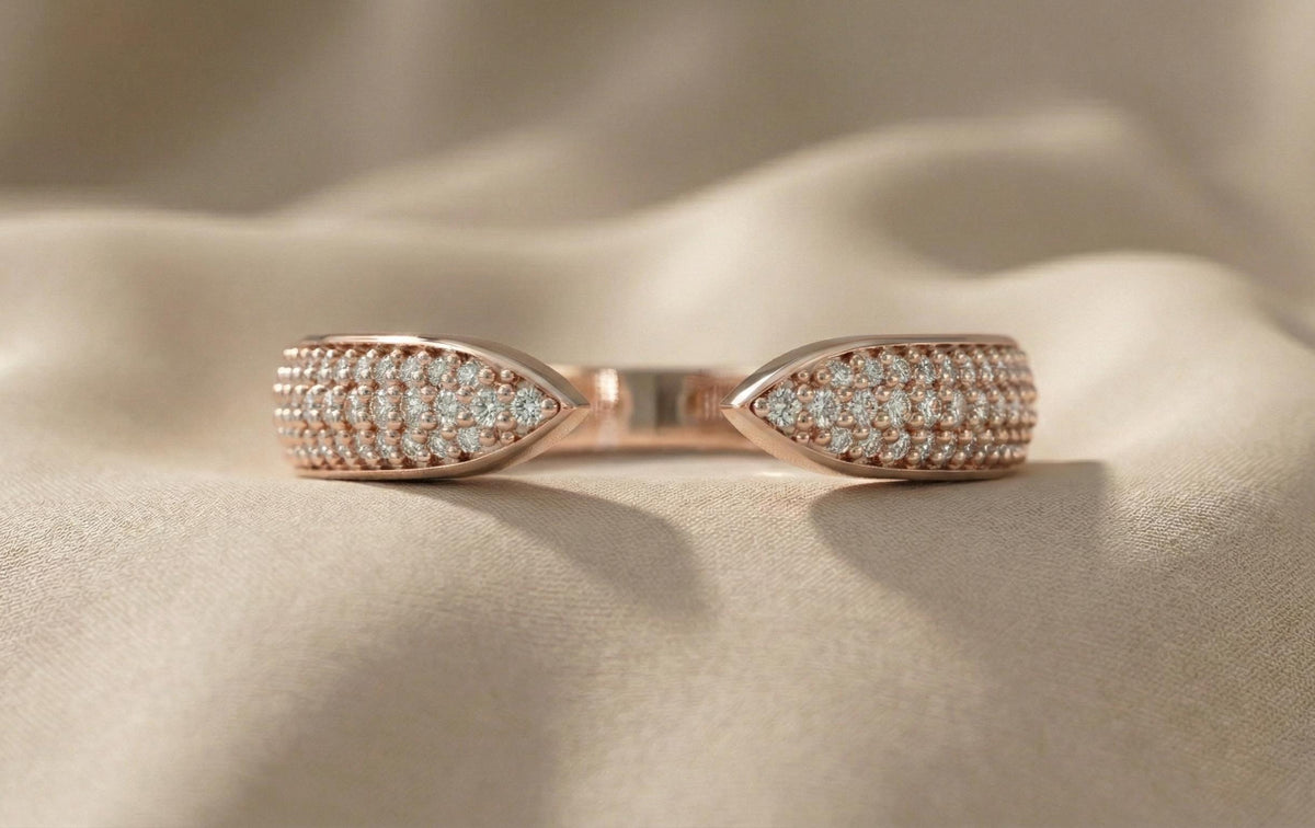 925 Sterling Silver Ring, Minimalist Handmade Silver Jewellery, Pave Diamond Ring , Women Fine Jewellery, Trendy Fine Jewelry, Luxury Band