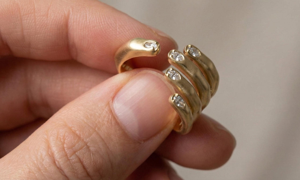 Silver CZ Eternity Band, Double Row Pave Stacking Ring