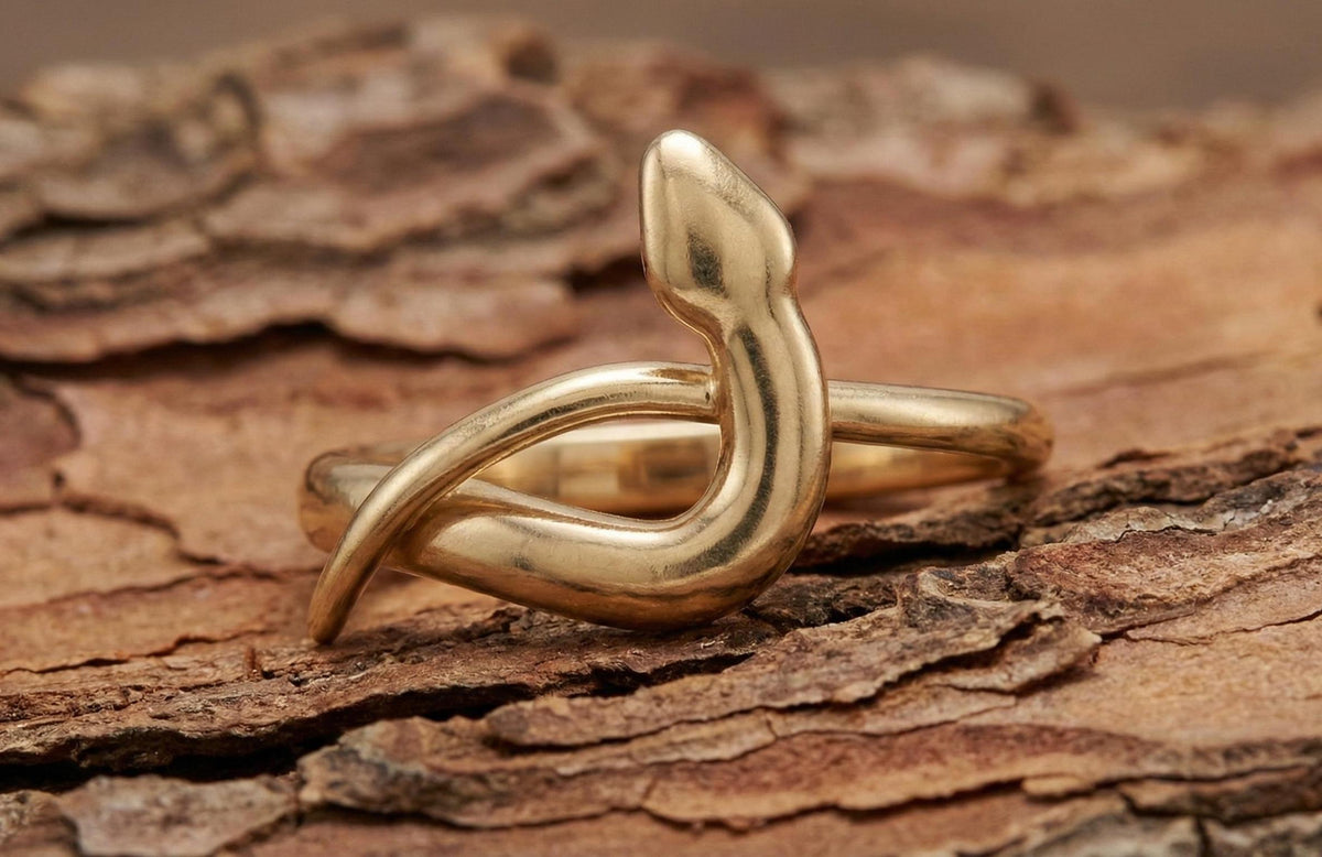 Sterling Silver Snake Ring – Minimalist Serpent Wrap, Adjustable Unisex Jewelry