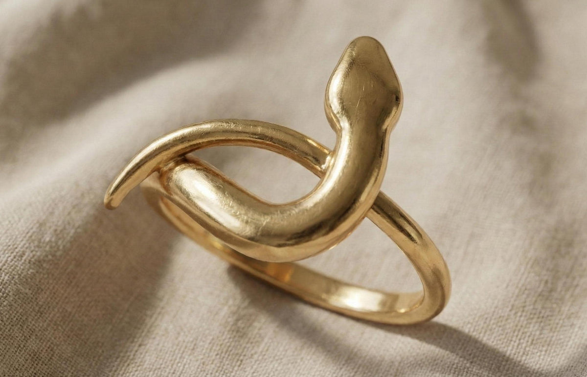 Sterling Silver Snake Ring – Minimalist Serpent Wrap, Adjustable Unisex Jewelry