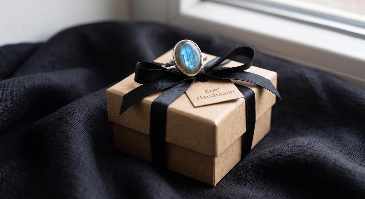Natural Blue Labradorite Ring | 925 Sterling Silver Oval Bezel Ring | Nature Inspired Boho Jewelry | Statement Gemstone Ring | Gift for Her