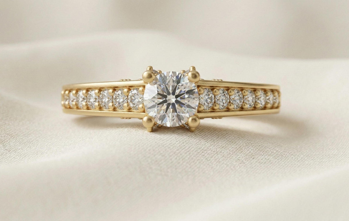 925 Sterling Silver Round Cut Diamond Engagement Ring, Classic Solitaire Promise Ring for Women, Luxury Bridal Wedding Ring, Gift for Her,