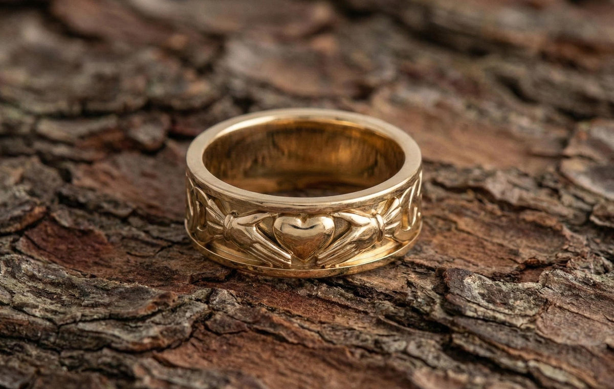 Sterling Silver Hands Holding Heart Ring | Fede Ring | Fenian Claddagh Band | Friendship Promise Ring | Love Hug Ring | Meaningful Gift