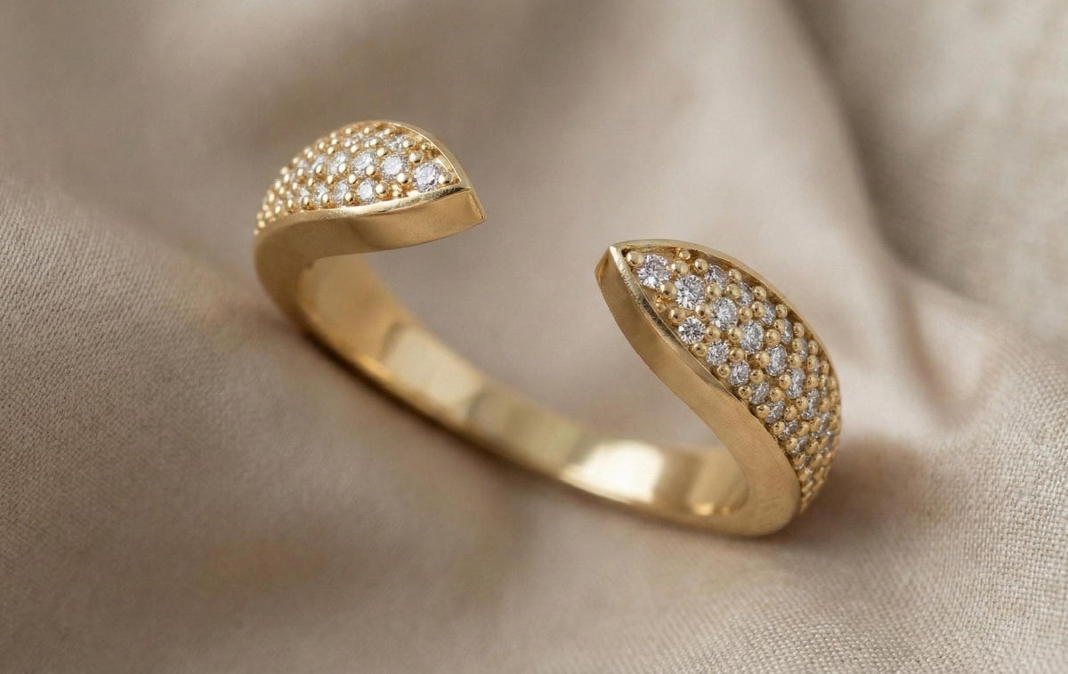 925 Sterling Silver Ring, Minimalist Handmade Silver Jewellery, Pave Diamond Ring , Women Fine Jewellery, Trendy Fine Jewelry, Luxury Band