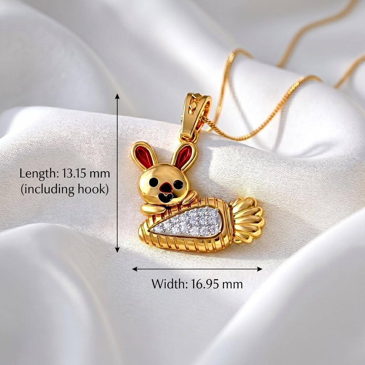 925 Sterling Silver Rabbit Charm | Nature Inspired Children's Jewelry | Cute Bunny & Carrot Pendant for Kids | Gift For kids/her.