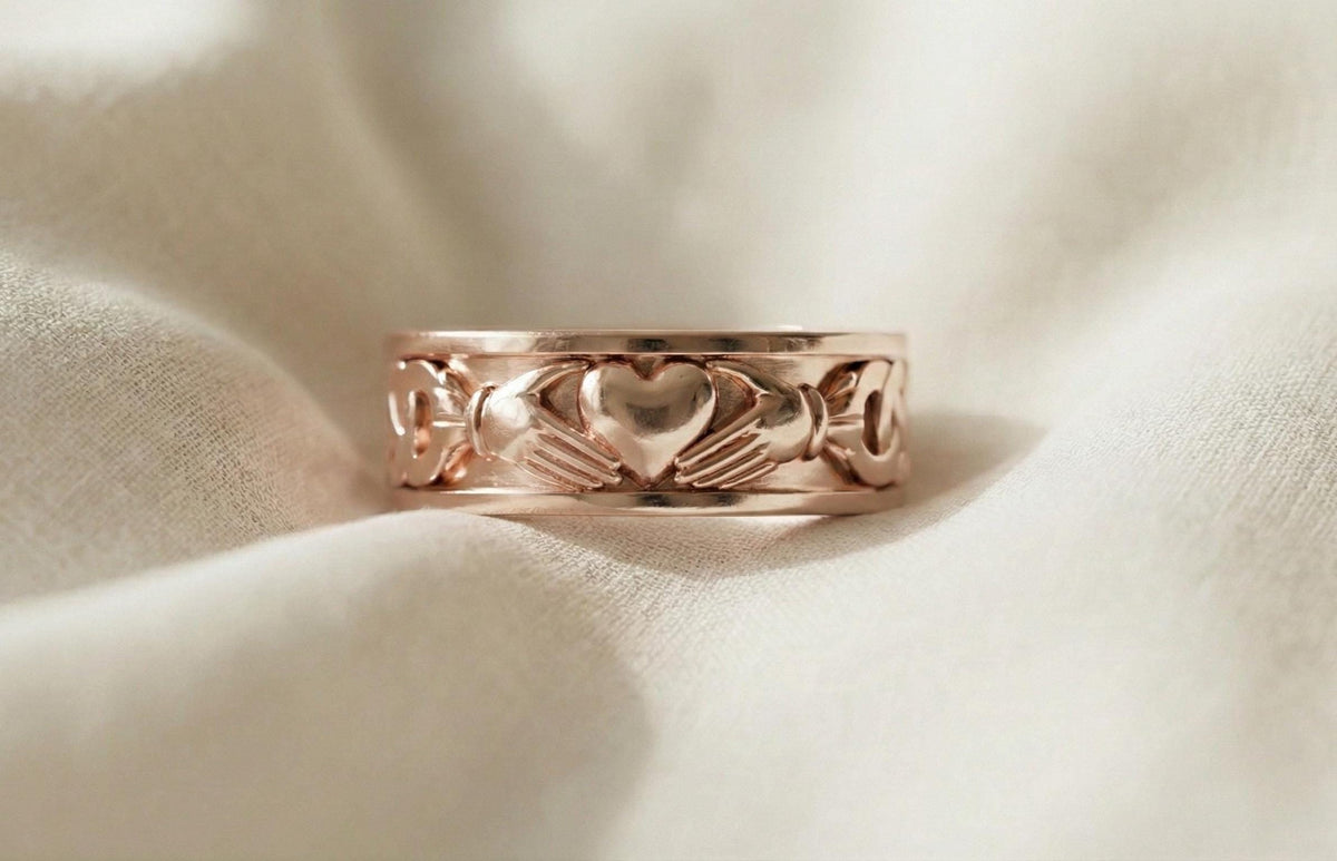 Sterling Silver Hands Holding Heart Ring | Fede Ring | Fenian Claddagh Band | Friendship Promise Ring | Love Hug Ring | Meaningful Gift