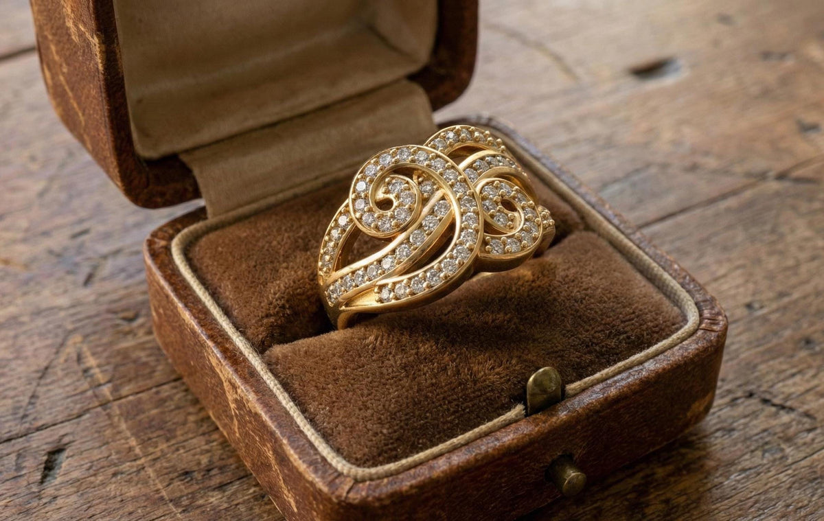 925 Sterling Silver Infinity Swirl Ring, Gold Plated Pave CZ Statement Ring, Luxury Designer Cocktail Ring for Women, Gift For Her